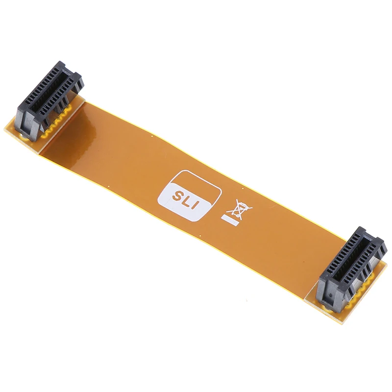 【1Pc Flexible 80mm SLI Bridge PCI-E Cable Video Card Connector】