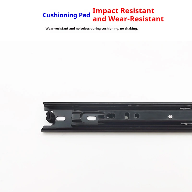 30 Wide Galvanized Sheet with Thickened Three Section Sliding Rail, Silent Cabinet Sliding Rail, Side Mounted Drawer Rail