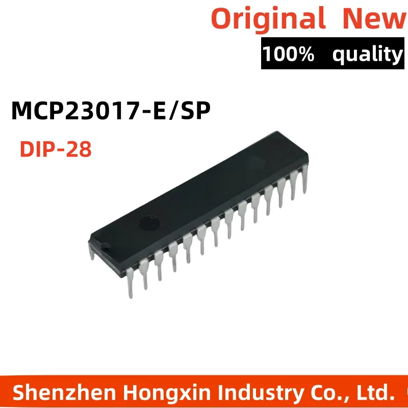 

MCP23017-E/SP DIP-28 MCP23017 16-Bit I/O Expander with I2C Interface IC Diy IO Electronic
