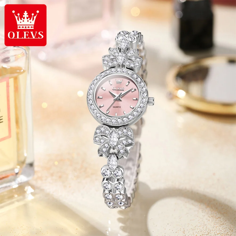 

OLEVS Womens Watch 5887 Luxury Elegant Simple Quartz Watch Waterproof Luminous Ladies Watch Original Watches For Woman Reloj