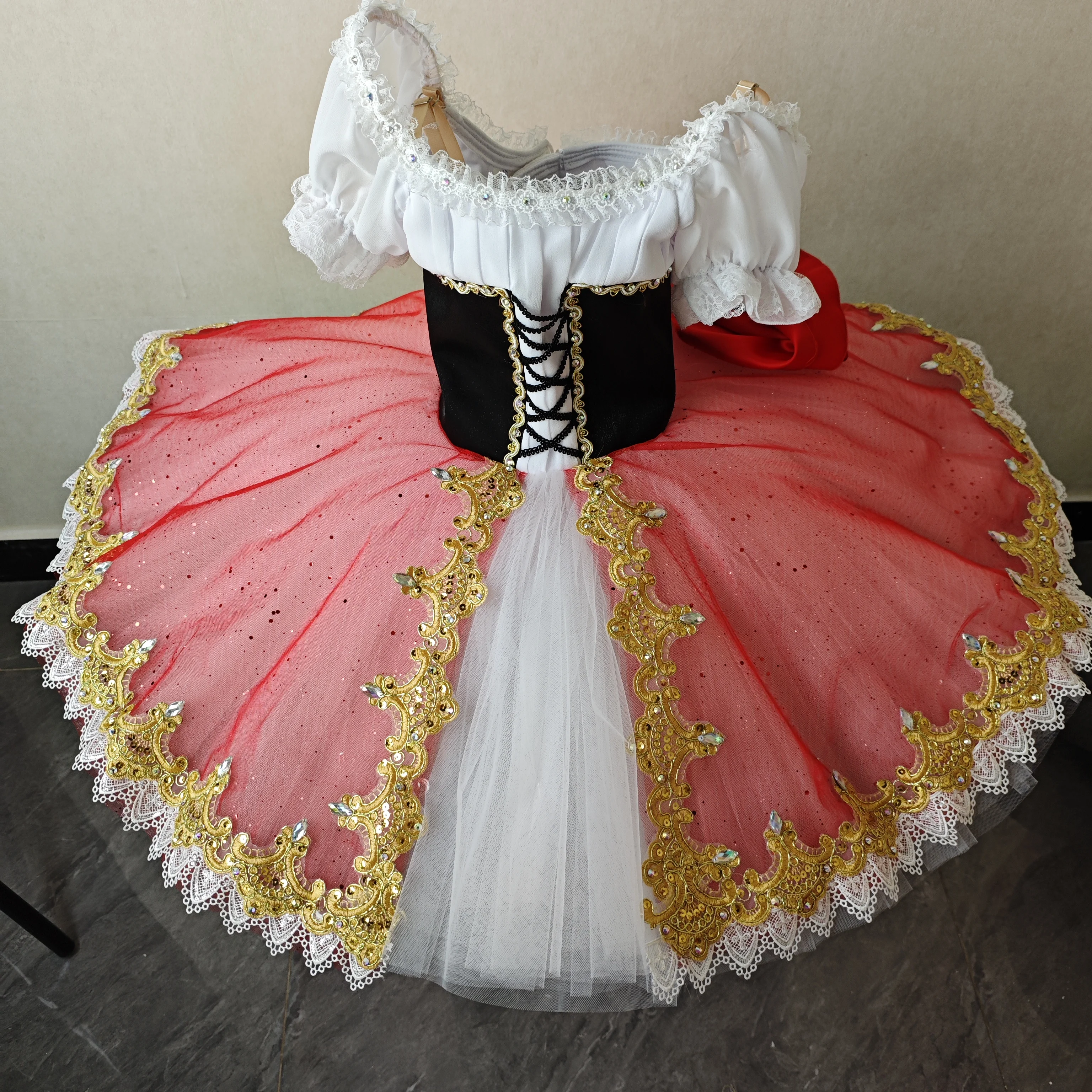 

BT01568 Высокое качество, уникальный дизайн, детская одежда для девочек, женщин и взрослых, красные балетные костюмы-пачки