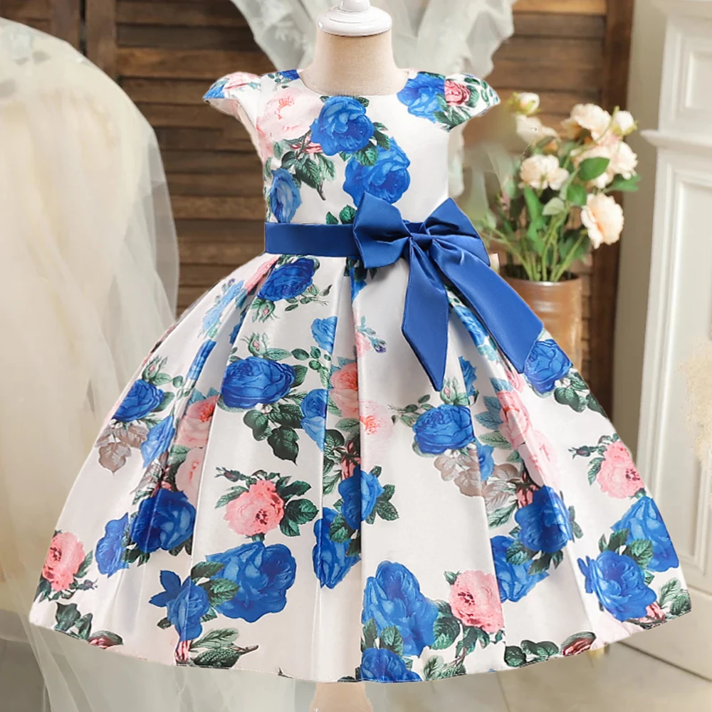 green emerald velvet dress Girls Floral Design Tutu Elegant Party Dresses