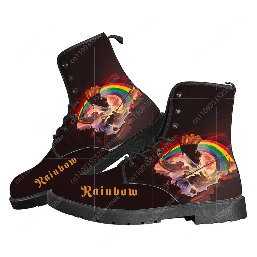 

Повседневные ботинки Rainbow Rising Heavy Metal Band для мужчин, женщин и подростков, модные уличные ботинки, уличная обувь высокого качества