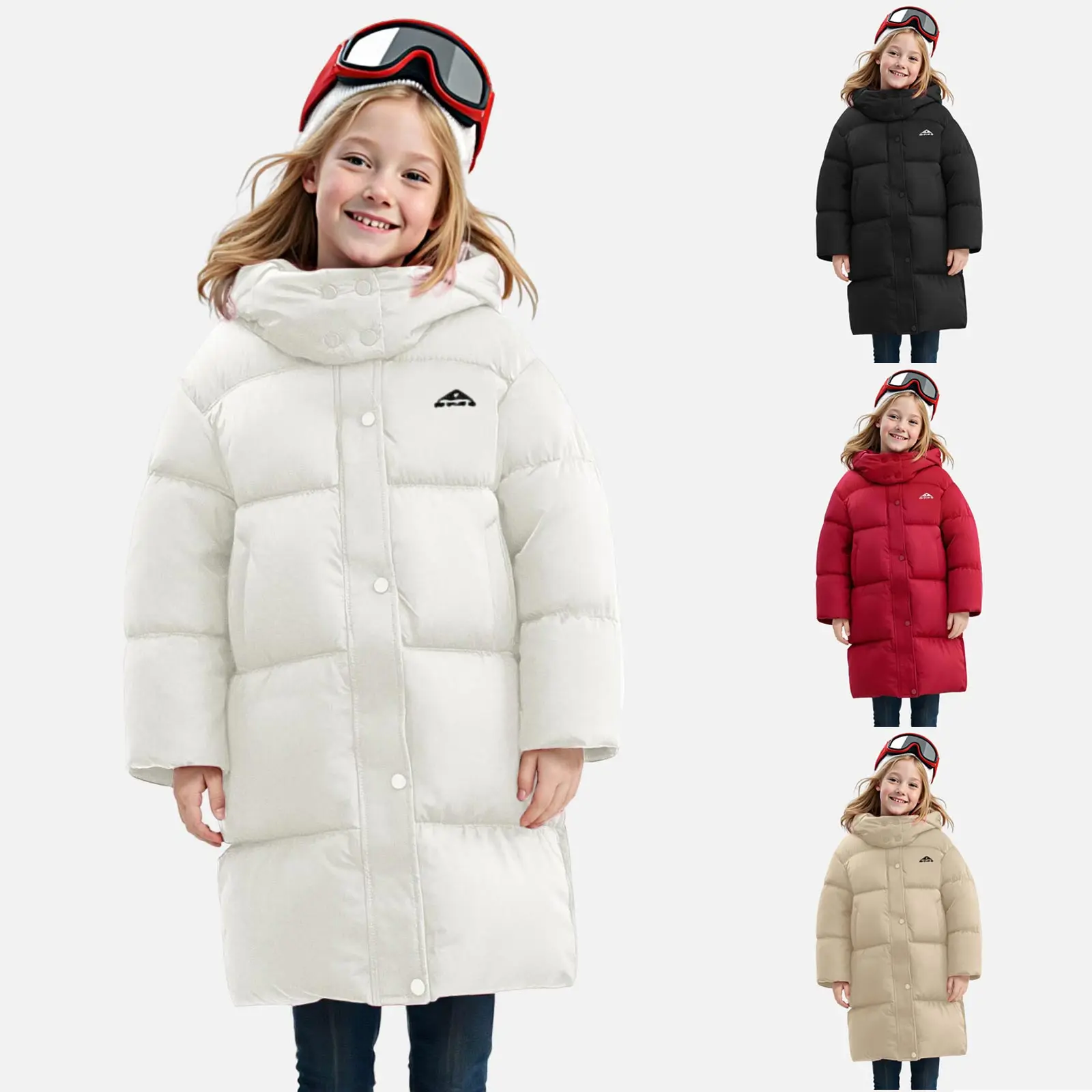 

2t Winter Coats for Girls Childrens Comfortable And Warm Jacket Boys And Girls Simple Hooded Down Jacket Big Girl Rain Jacket