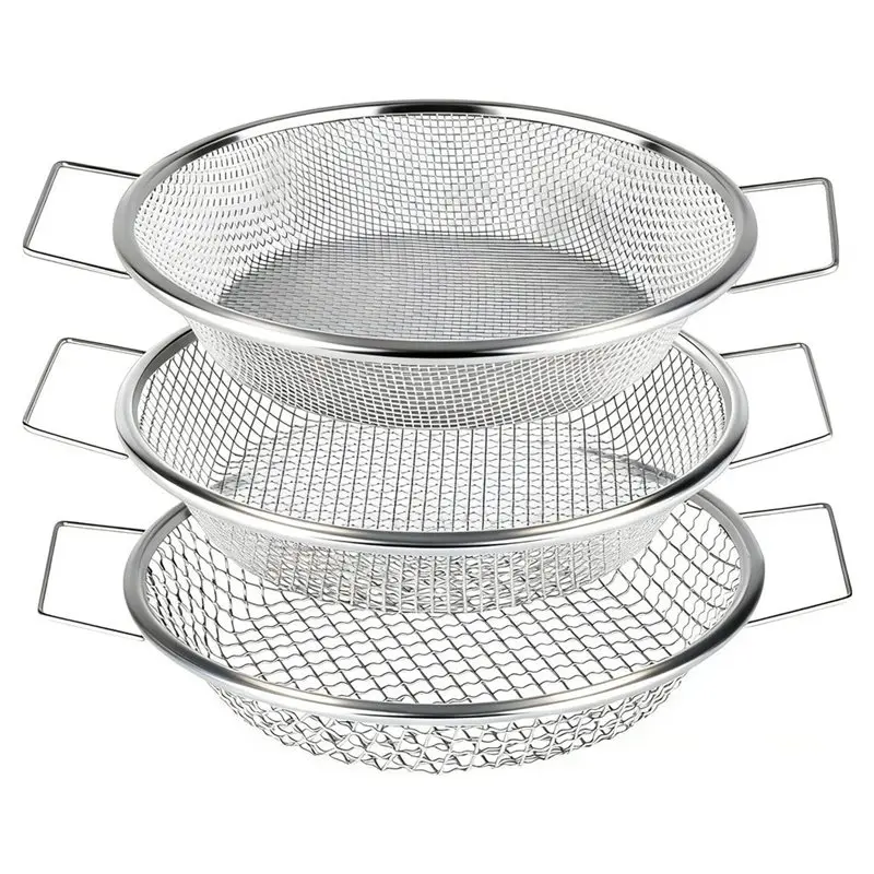 AB66-3PCS Soil Sifter - Rock Compost Dirt Sifter For 5 Gallon Bucket