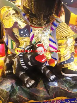 Profesionální taoistický buddhistický chrám TOP kafrová řezba ze dřeva boží socha socha mamon zhao gong min exorcismus vyhánění démonů 8 nejlepší prodej socha mamonu - №6