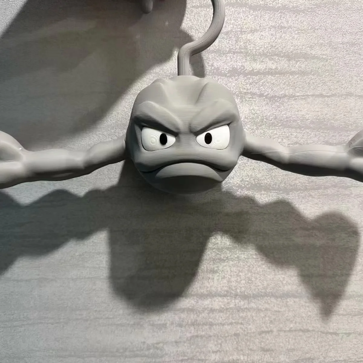 Angry Geodude Anime Action Figure Appendiabiti fai da te Luce per la casa Accessorio cosplay alla moda Decorazione versatile per la camera da letto per i fan