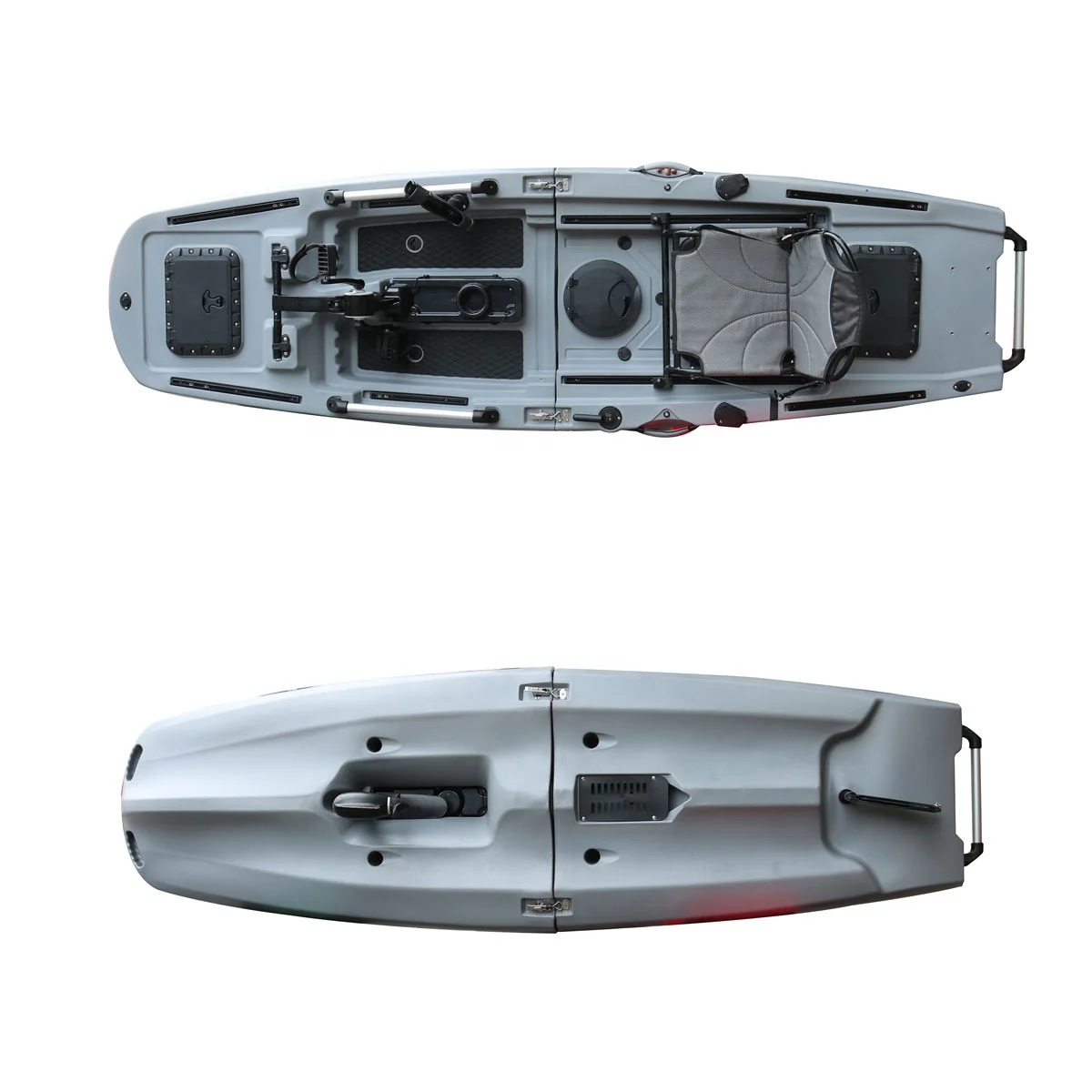 

Vicking 9.7 FT Kayak New Design 2-Section Detachable Modular Pedal Fishing Canoe HDPE Hull Material with LLDPE Plastic