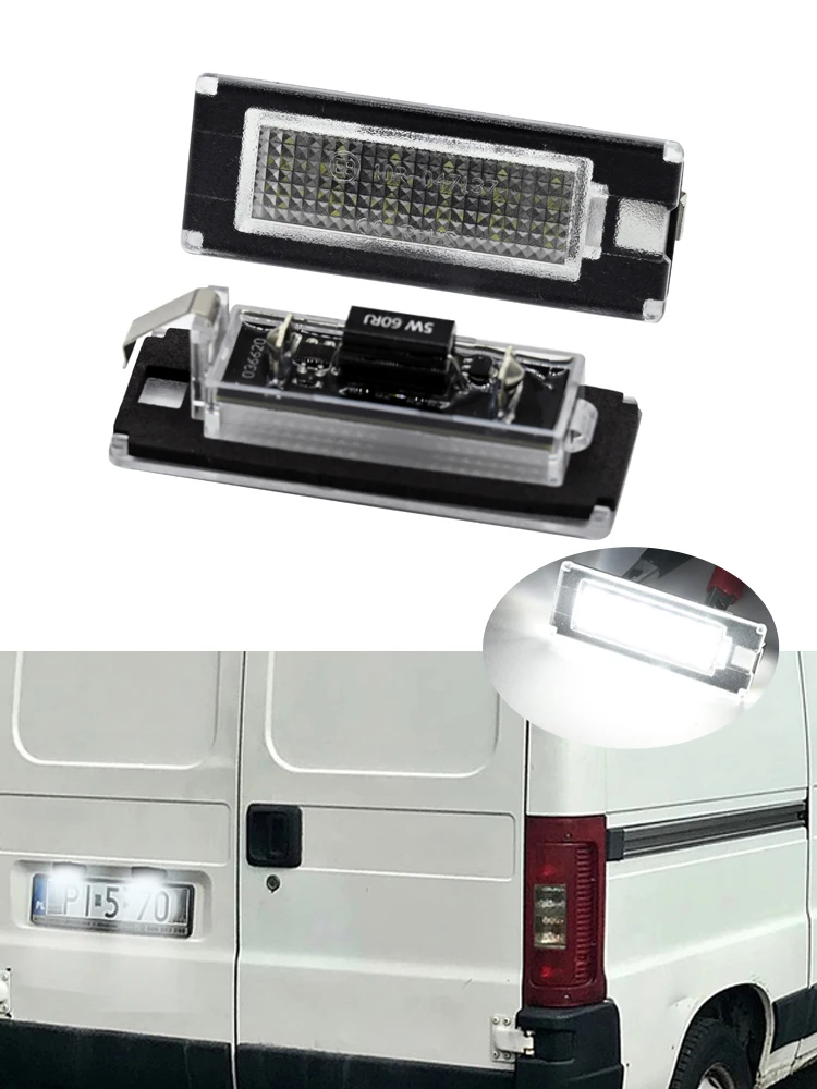 

Car License Plate Light For Fiat Ducato Citroen Jumper Peugeot Boxer 2006-2020 Lancia Ypsilon 2003-2011 Universal Fit Waterproof