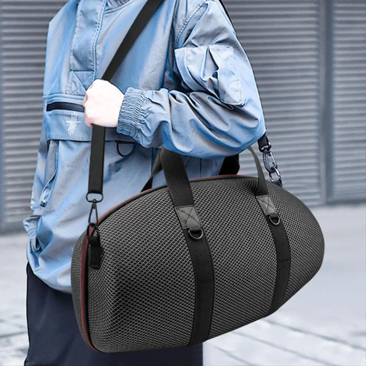 Punctual- For JBL Boombox 4 Speaker Carrying Case Storage Bag Protective Cover Portable Travel Organizer with Shoulder Strap