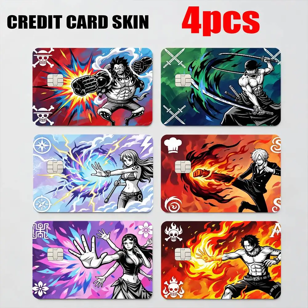 

MOTORCYCLE stickers MOTORCYCLE ONE PIECE LUFFY ZORO SANJI ACE NAMI Card Skin Sticker For Debit Credit Card