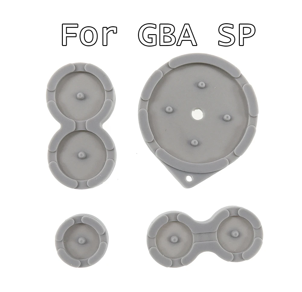 

200sets Replacement Rubber Conductive Buttons For Nintendo GBA SP For Game Boy Classic GBA SP Silicone Pads Buttons