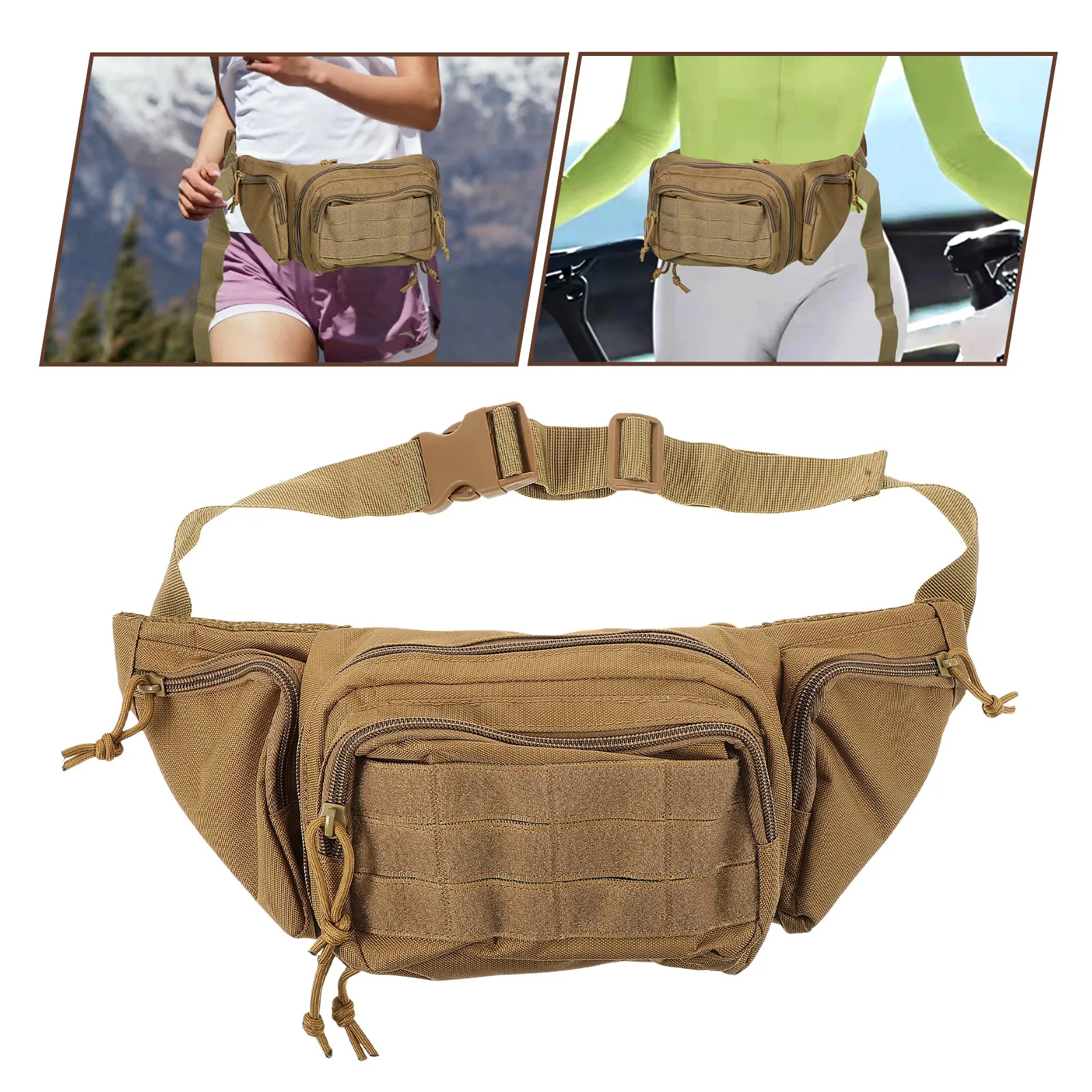 

Large Capacity Multifunctional Outdoor Waist Bag for Hiking Running Cycling Stylish Lightweight Durable Phone Wallet