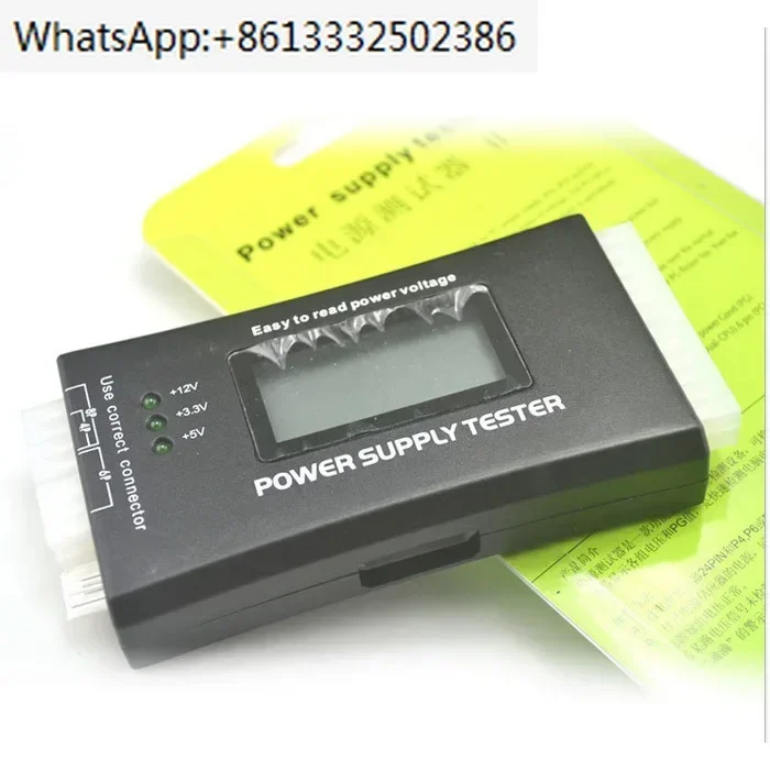 Testador de energia ATX detector de falha de energia do computador display LCD invólucro de plástico