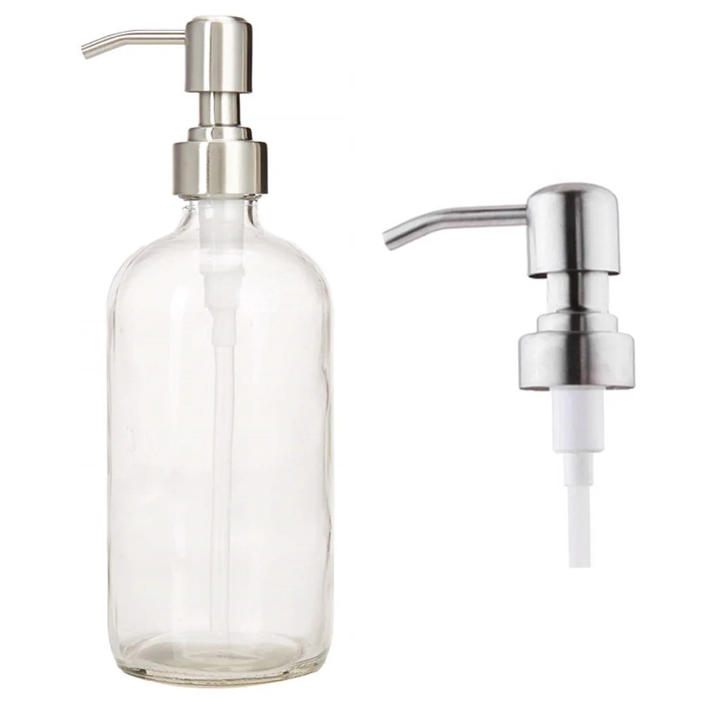 

2Pcs StainlessSteel HandSanitizer PumpDispenser Classic FoamSoap CoverLid 28mm Portable SoapBottle HomeUse