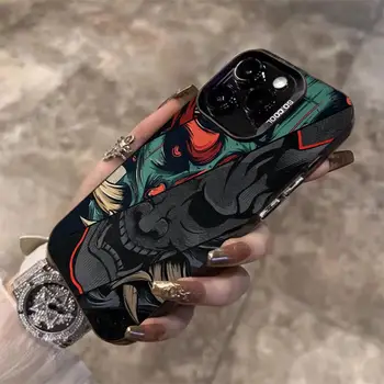 Pouzdro na telefon s japonským duchem a samurajem pro iPhone 16 Pro Max 15 14 13 12 11 Pro MAX, odolné proti pádům, matný zadní kryt 8 nejlepší prodej masky na iPhone - №8