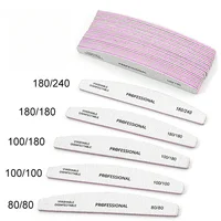 Nail File 100 To 240 Professional Tools Emery for Manicure Lime 240 Sandpaper Gel Polishing Files for Nails Buffers Set Polisher