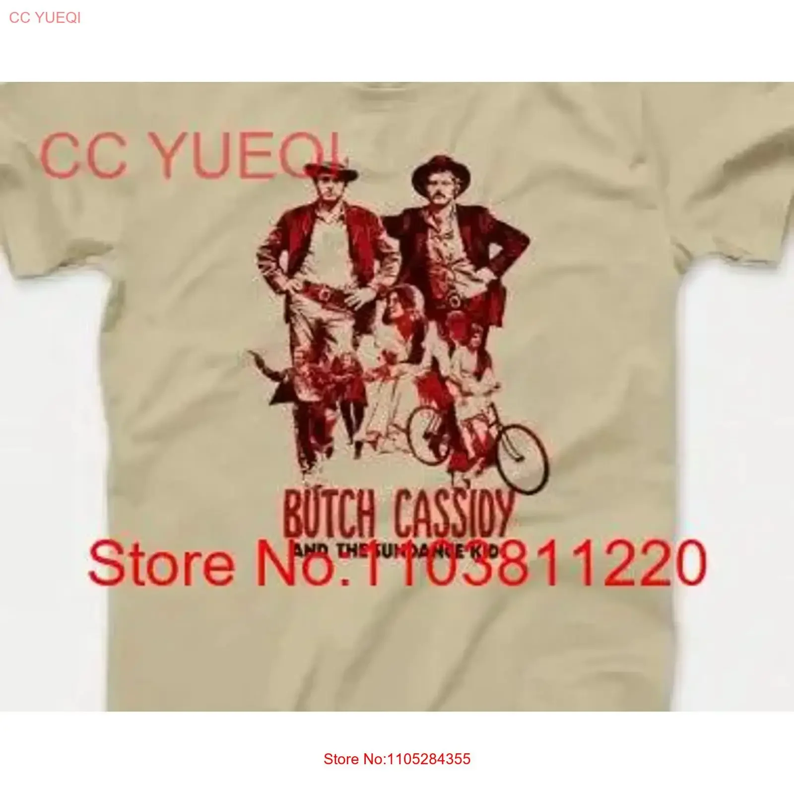 Butch Cassidy And The Sundance Kid T Shirt 775 Retro Beige vintage Washed homme Comfortable Unisex Stylish