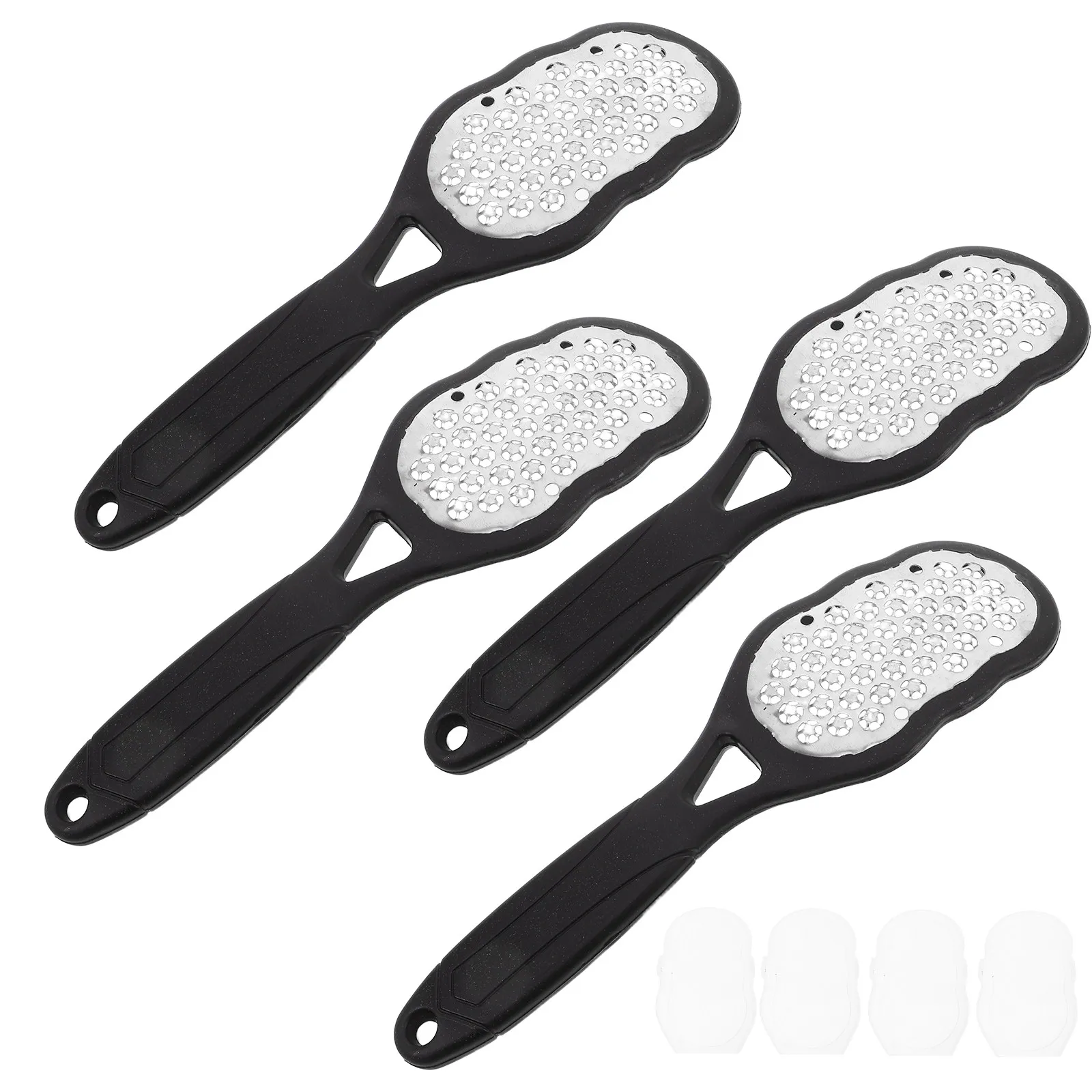 

4Pcs Manual Foot File Stainless Steel Dead Skin Scrubber for Calluses Pedicure Tool Foot Care Set Smooth Feet Solution