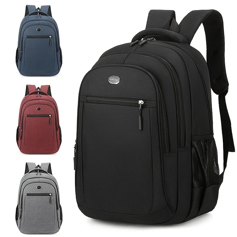 

Large-Capacity Backpack, Male and Female Students Computer Bag, Multi-Pocket Waterproof Wear-Resistant Commuter Backpack