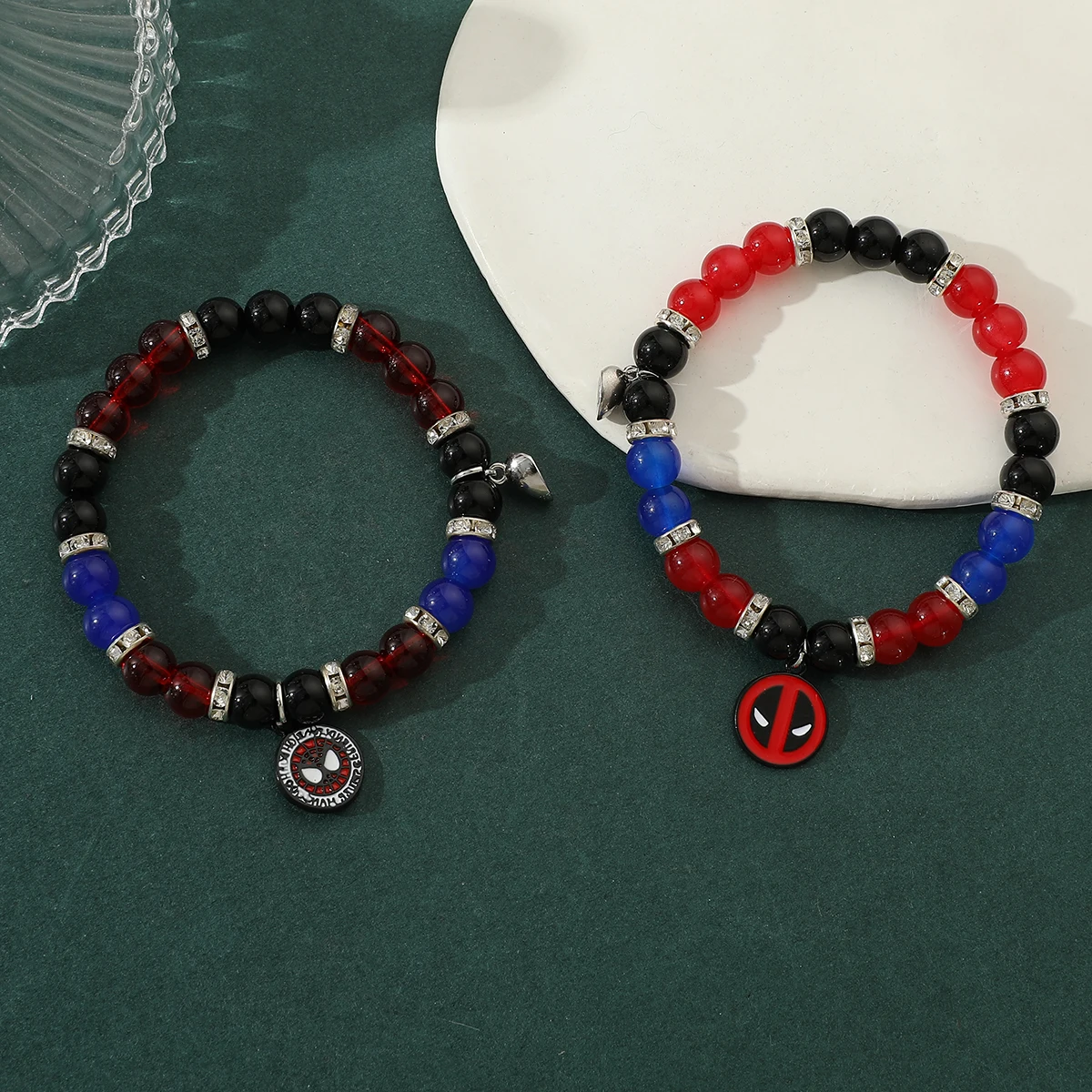 Spider-Man Deadpool Summer New Jewelry Bracelet Suitable for Couples to Send to Friends and Girlfriends Birthday Gifts