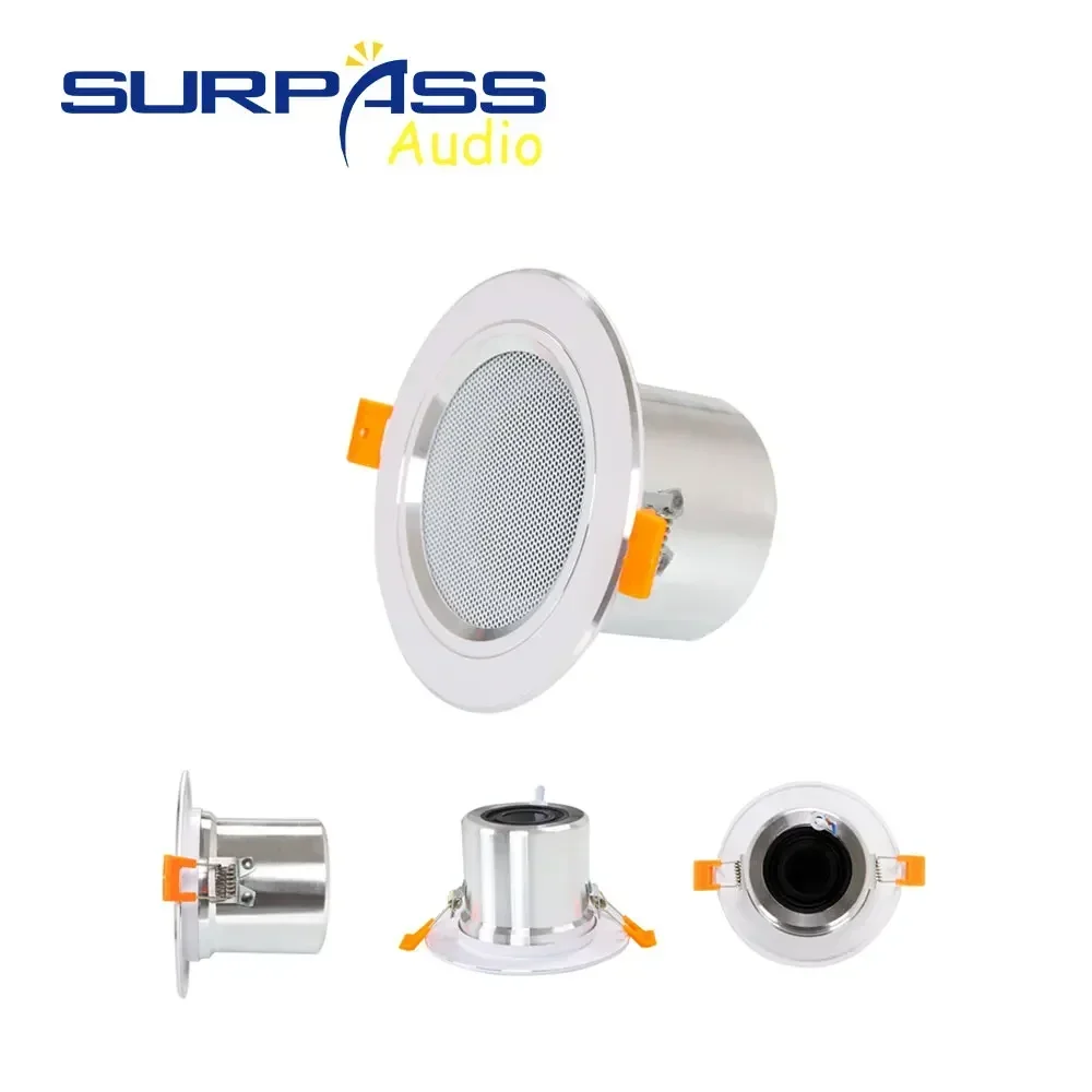 Intelligent Background Music System Bluetooth-compatible Amplifier 4CH with Roof Speaker Kit In-wall Amplifier Ceiling Speaker