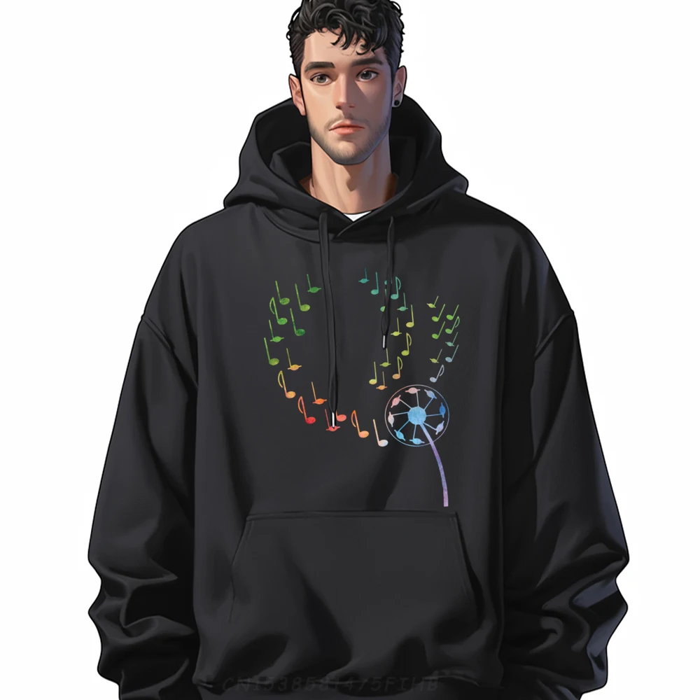 

Dandelion Blowin Music Note Music Lover Clothing Men's Clothing 2024 Oversize Long Sleeve Halloween