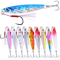Ensemble de leurres jig en métal pour la pêche en eau salée, appâts artificiels, cuillère, mer, rivage, 7g, 10g, 14g, 21g, 28g, 40g, 3 pièces, 5 pièces, 8 pièces