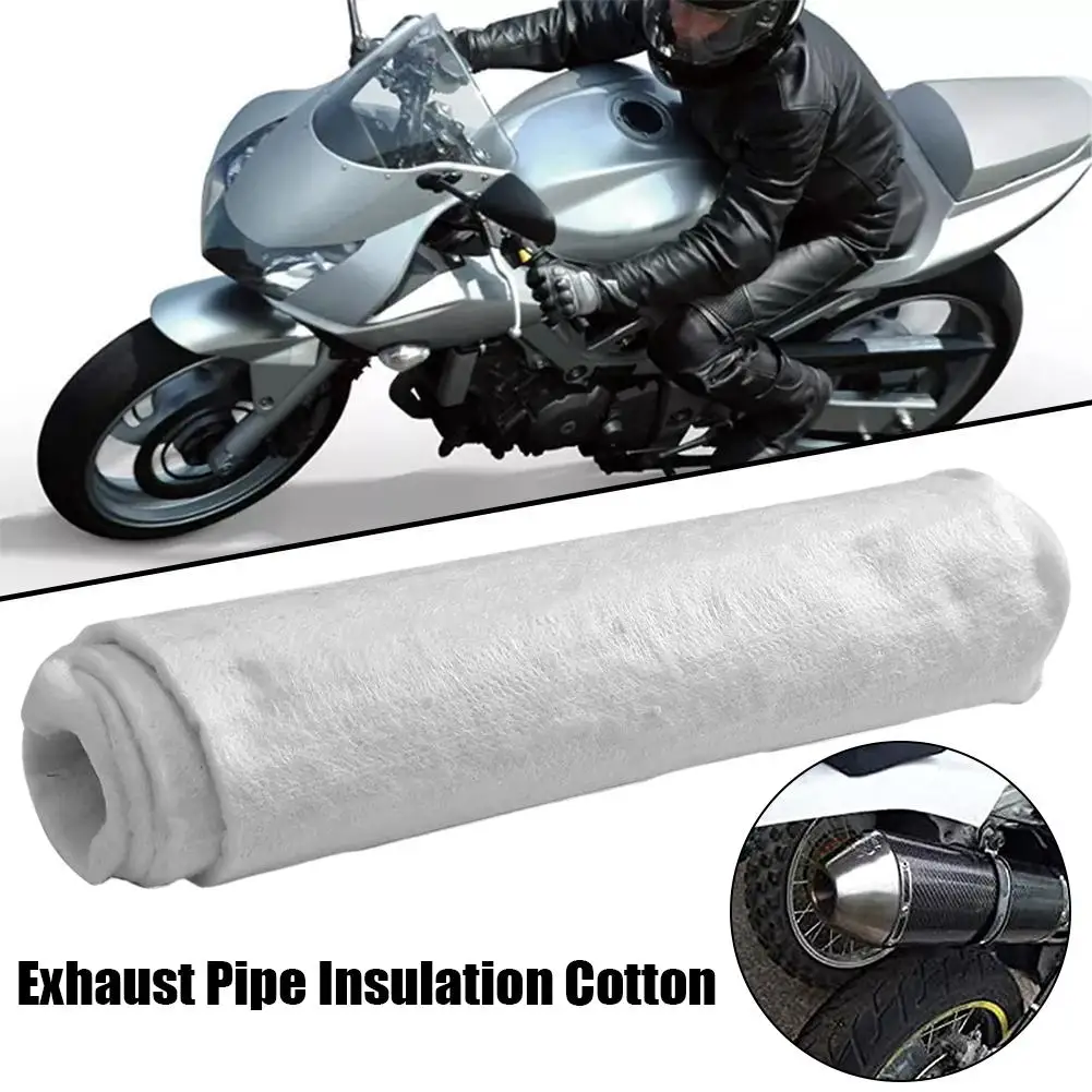 Exhaust Silencer Wadding 100 X 50 E-glass Fibre Packing For Motorcycle Replacement Part Exhaust Pipe Insulation Cotton M0z2