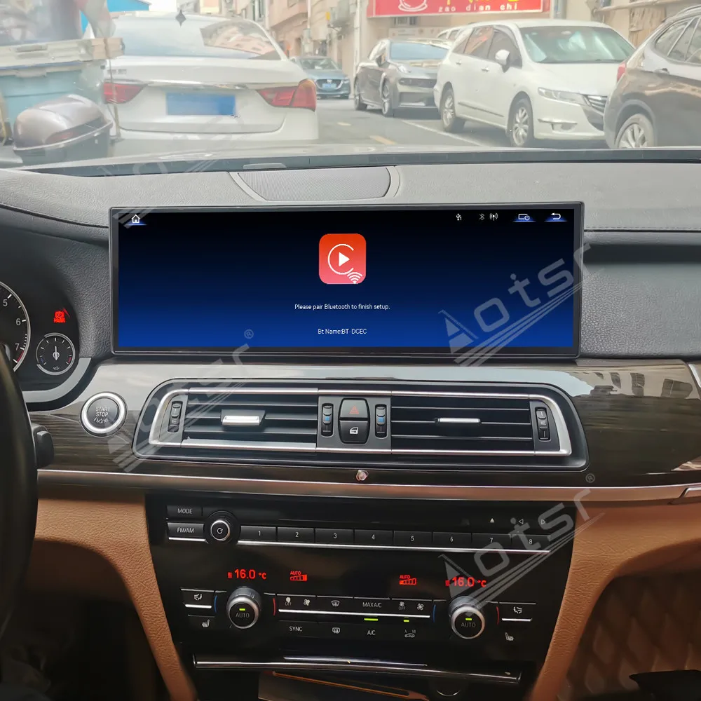 Steering Wheel Control For BMW 7 Series F01 F02 F04 2009~2015 Mirror Link Android Auto HiCar Original Car Mirror Link player