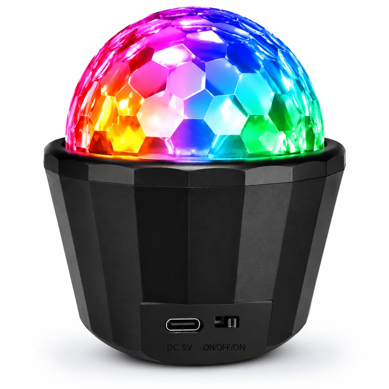 LED Partyverlichting, RGB Disco Ball Licht voor Slaapkamer, Speelkamer & Thuisfeest, Dynamisch DJ Danslicht met Geluidsgestuurde Stroboscoop
