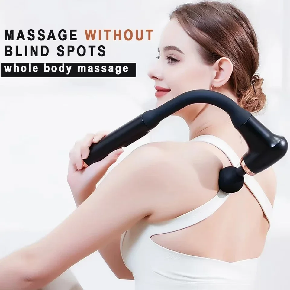 Multi Functional Extended Fascia Gun With 3 Modes And 6 Gears For Professional Shoulder And Neck Muscle Vibration Relaxation