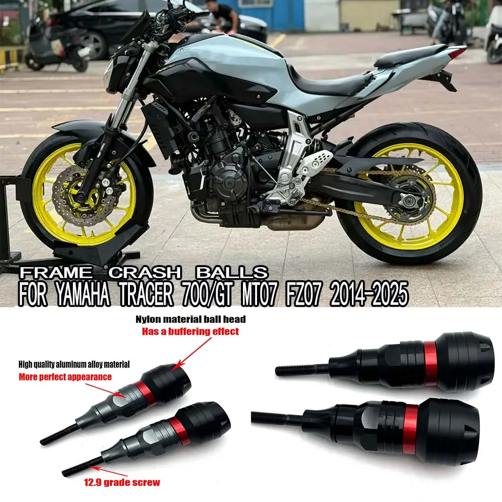 For Yamaha Tracer 700/GT MT07 FZ07 2014-2025 Acce ssories Modification - Racing Bumper Modification Crash Protection Crash Balls