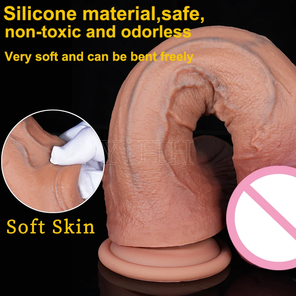 Extremely Realistic Dildos Silicone Big Dick Sex Toy For Women Penetration Anal Vagina Plug Strapon Penis Adult Toys For Couples