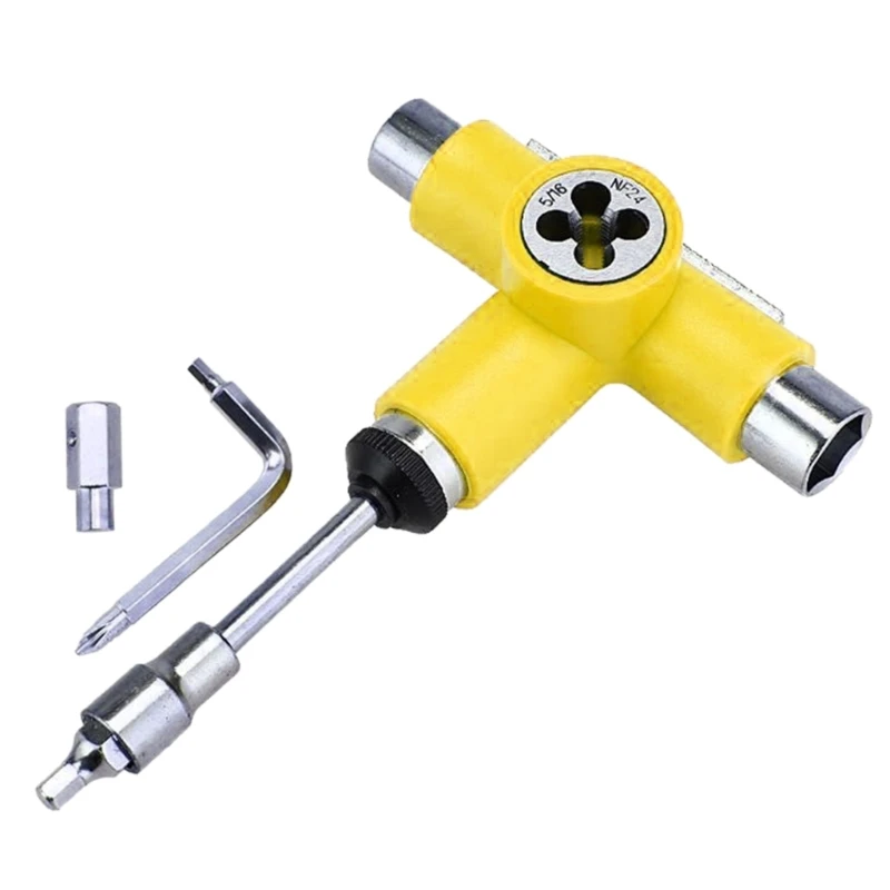 All-in-One Skate Tools Multifunction Skateboard T Tool with T Type Allen Key