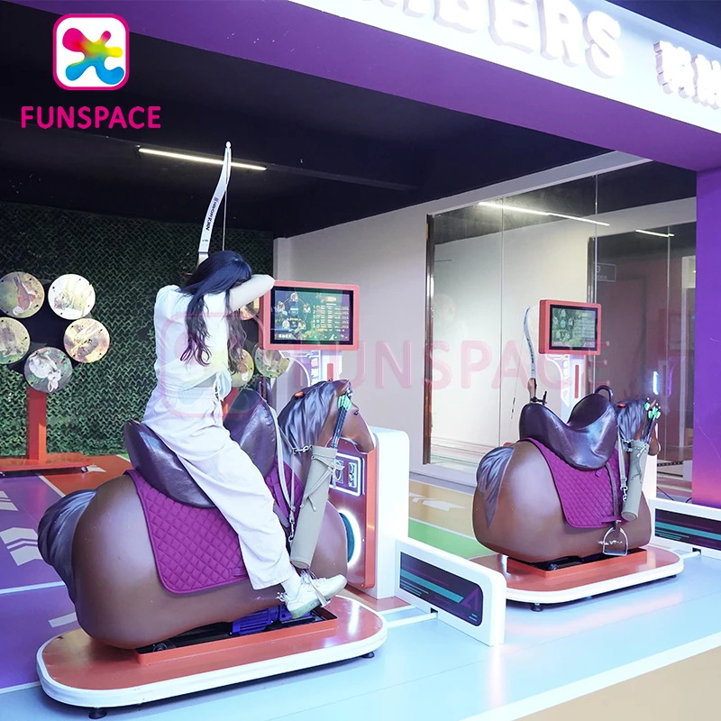 Indoor Games Wall Projector 3D Holographic Projection Horse Riding Archery Game 3D Holographic Projector Game Equipment