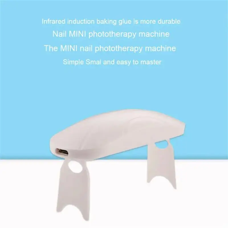 Mini Nail Dryer Machine Micro UV LED Lamp Portable USB Nail Gel Curing Machine Foldable Nail Polish Fast Lighting 2