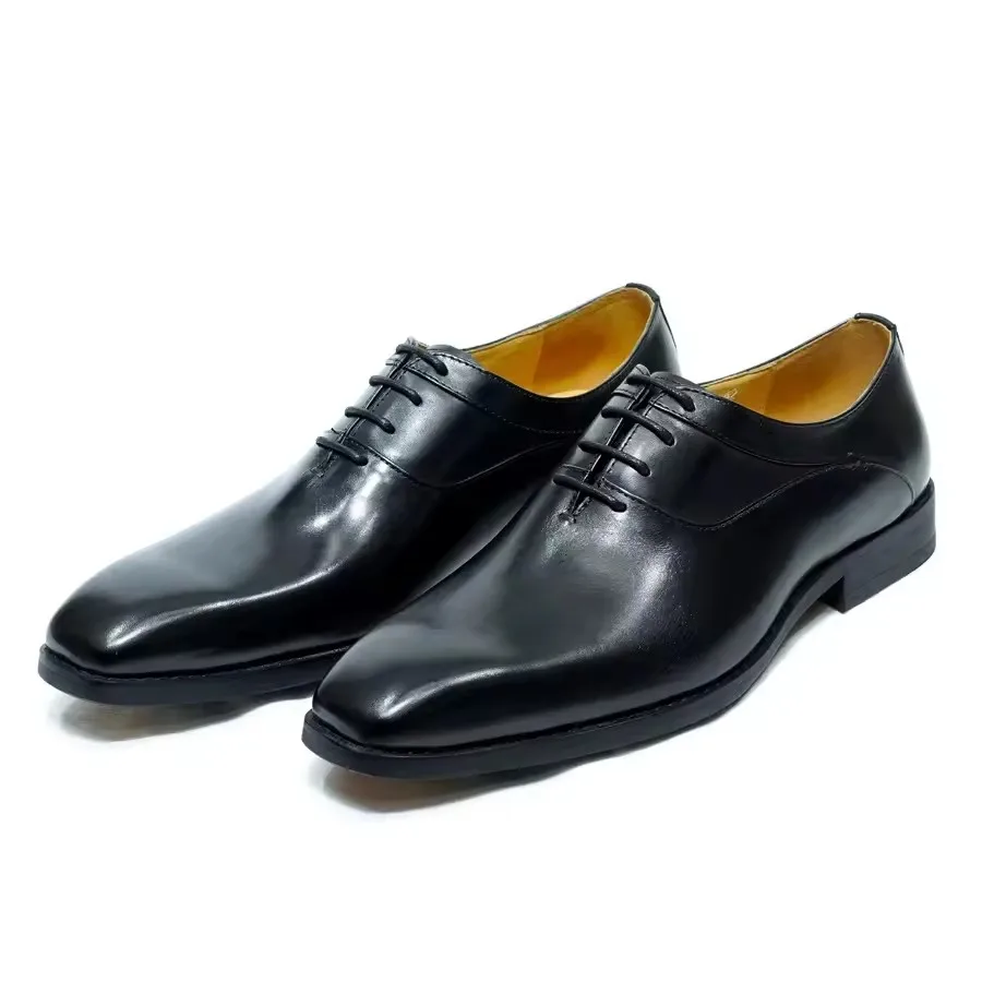 Men Leather Shoes First Layer cowhide Business Formal Leather Shoes Fashionable Breathable Oxford Shoes Wedding Party Shoes