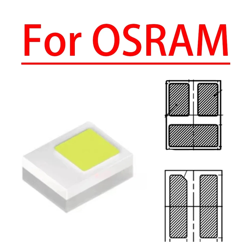 White Yellow 10/100/1000PCS 2016 Positive 5W Patch LED Light Beads 2 Pin 3 Pin Imported Car Headlights 2016