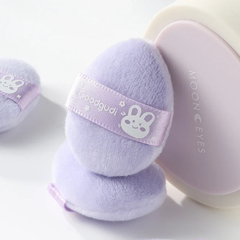 4 stks/doos Mini Gezichtspoeder Foundation Puff Draagbare Zachte Cosmetische Bladerdeeg Voor Make-up Toepassing Beauty Tool Essentiële Make Up