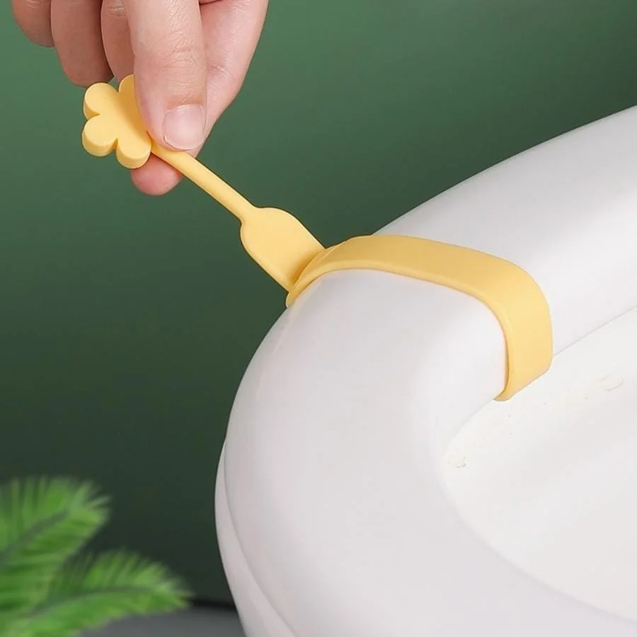 1 silicone aromatherapy toilet lid lifter toilet lid opener toilet seat handle fixed lift hand anti-dirty handle