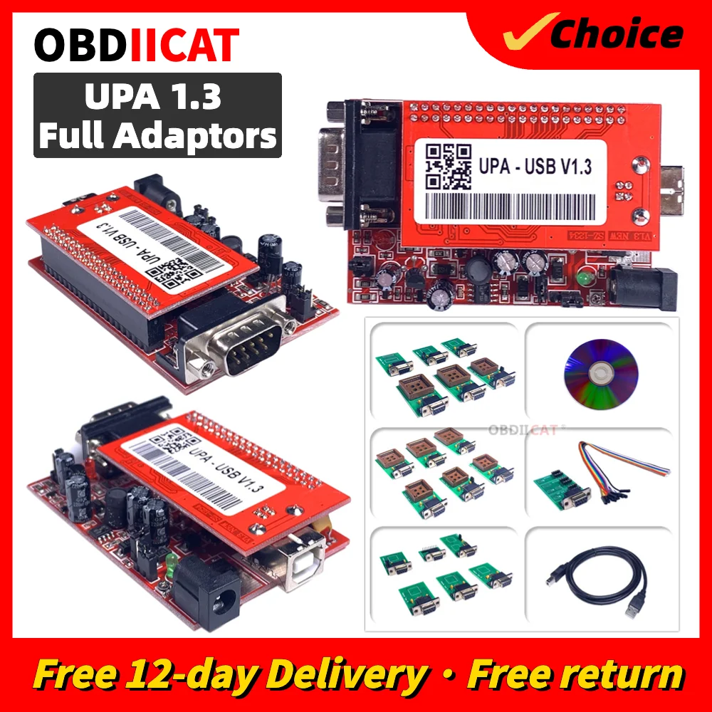 UPA Usb with 1.3 eeprom adapter ECU Programmer Diagnostic-tool UPA-USB ECU Programmer UPA USB V1.3 With Full Adapter UPA
