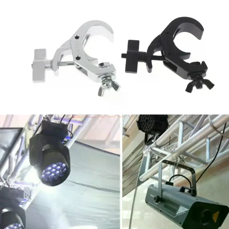1Pcs LED Par Beam Hooks Black Aluminum Stage Lights Hook DJ Club Hanging Clamp Disco DJ Equipment Moving Head Light Hook