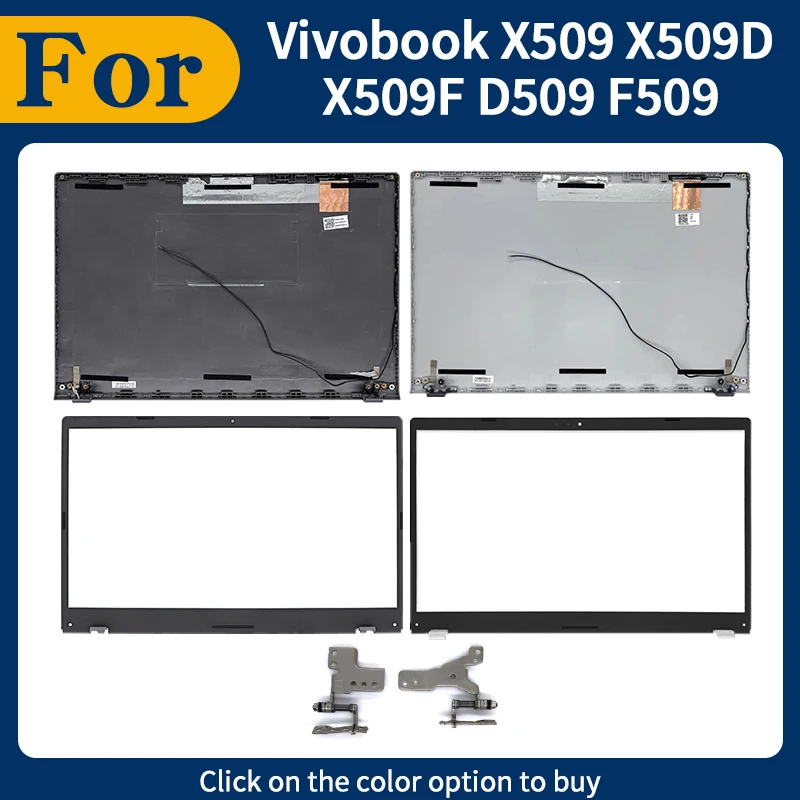 

Silver/Gray New Repalce Cover For X509 X509D X509F D509 F509 M509D FL8700 LCD Back Cover Front Bezel Hinges