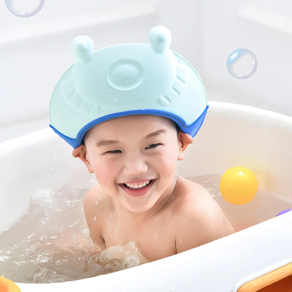 Soft Rubber Shampoo Cap Baby Shower Caps Kids Toddler Bath Hat Hair Washing Guard for Toddlers