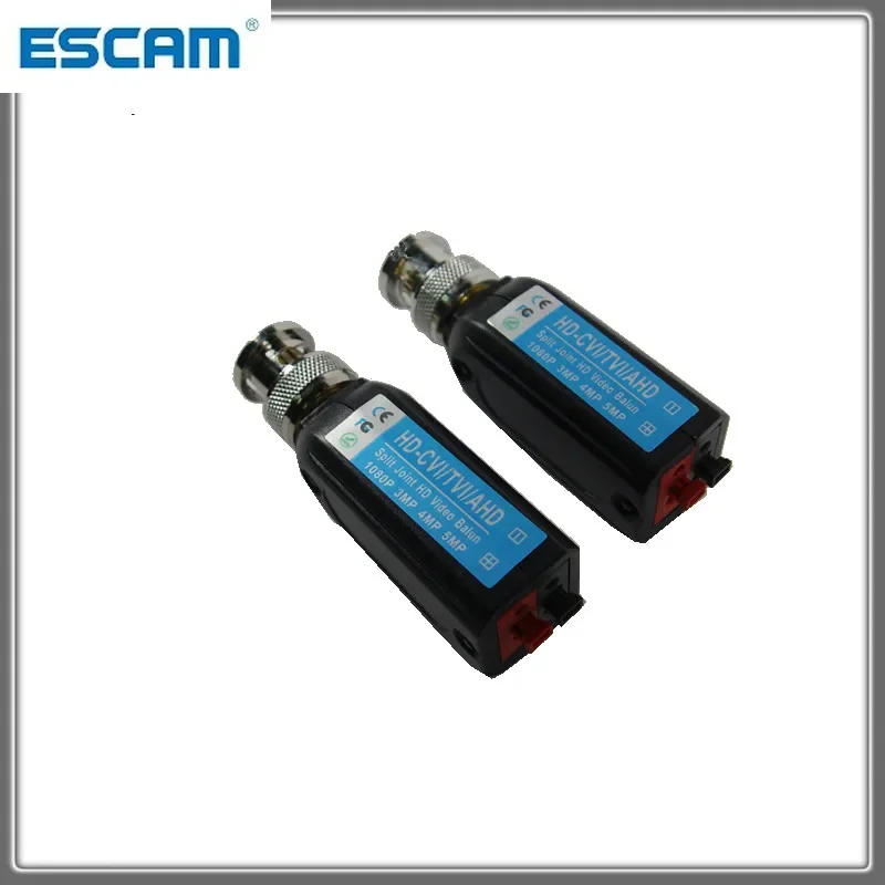 ESCAM 210B 200M المدى ل HD CVI/AHD/TVI الملتوية BNC CCTV أجهزة الإرسال والاستقبال السلبية Cat5 CCTV UTP فيديو Balun IPC ل 2MP 3MP 4MP