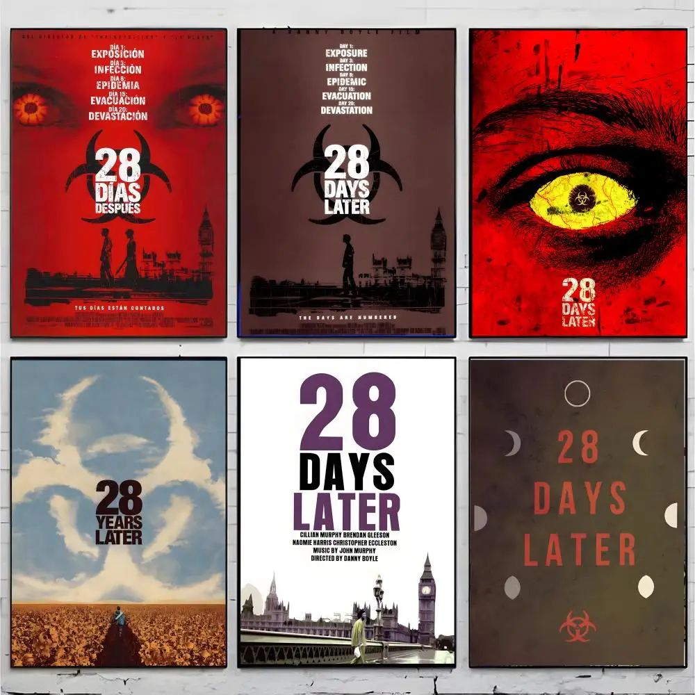 zombie horror T-28 Days Later Poster Premium Decor Art & Gift for Household Lounge Home Ornaments