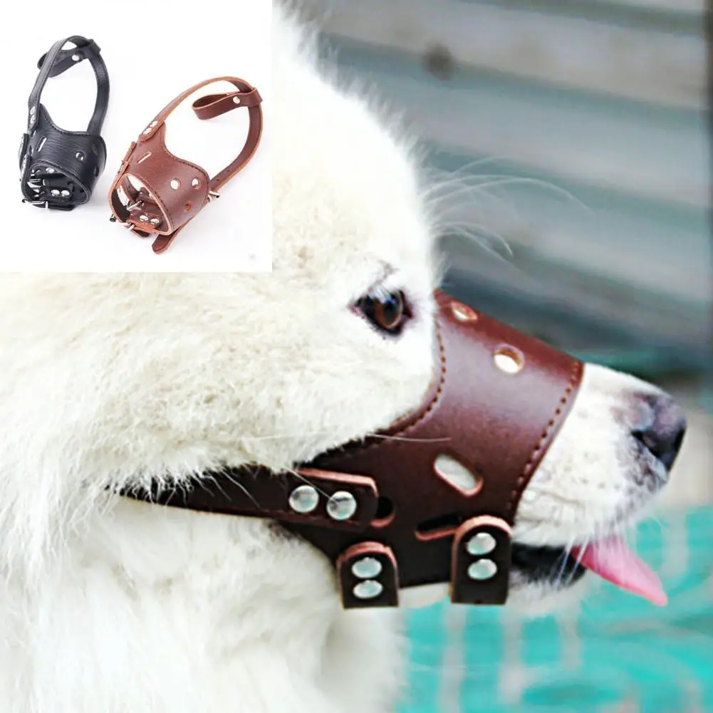 

Dog Muzzle Adjustable Comfortable Breathable Adjustable Dog Muzzle with Ventilation Holes for Anti-bite Anti-barking for Small