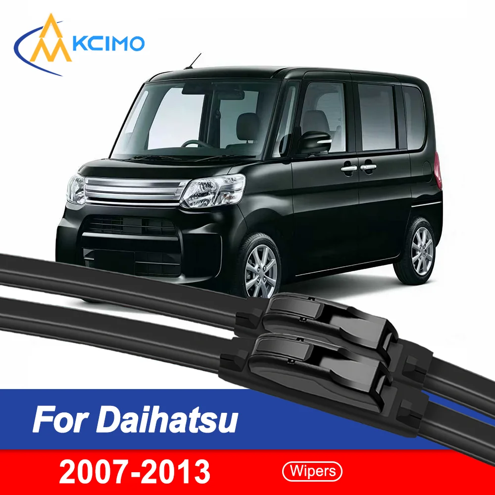 

Windshield Wiper Blades Compatible for Daihatsu Tanto L375 2007–2013 – Frameless Front Rain Wipers