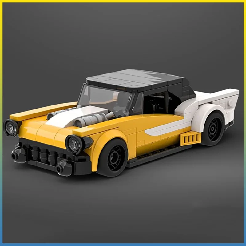 MOC 도시 속도 챔피언 레이싱 스포츠카 빌딩 블록 크리 에이 티브 차고 소년 장난감 크리스마스 어린이 선물 기술 블록
